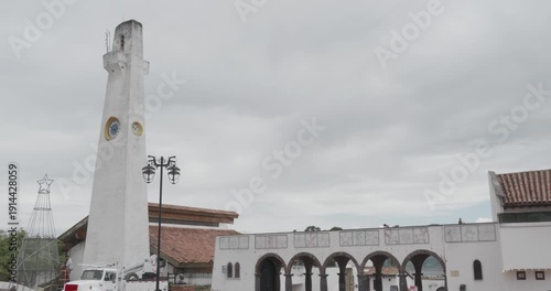 Colorful Handmade Ponchos for Sale at Street Market in Bogota
