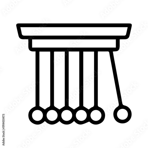 Newton's Cradle Illustration