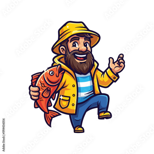 Fishing guide with red fish