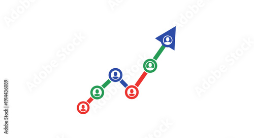 Colorful Molecular Structure Model Diagram.