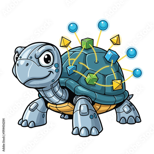 Turtle with Neural Network Connections