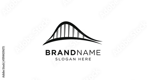 Bridge Logo Design Template Placeholder Graphic.