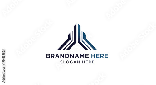 Modern Logo Design Template with Placeholder Text.