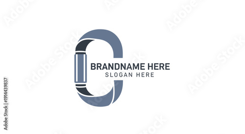 Modern Metallic Letter O Logo Design Template.