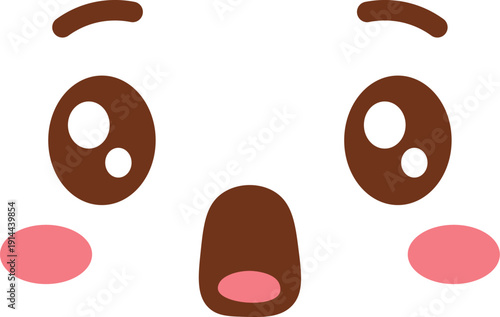 Face Surprised Expression Cartoon