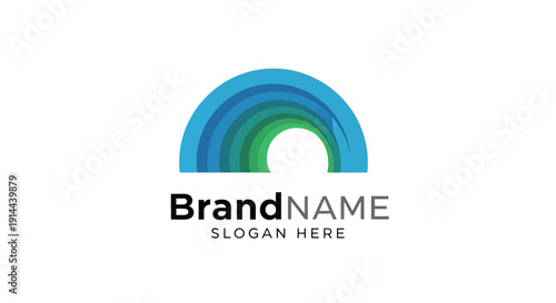 Free Download Rainbow Logo Design Template Placeholder Brand. - GFXLoad