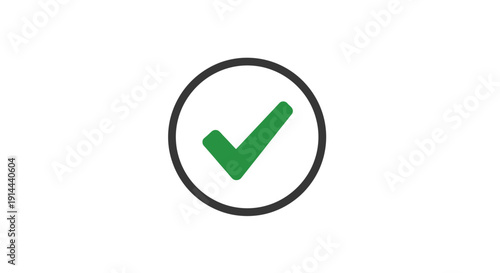 Free Download Green Checkmark Icon in Black Circle. - GFXLoad
