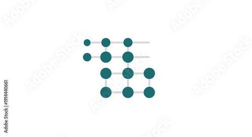 Green dots connected by lines.