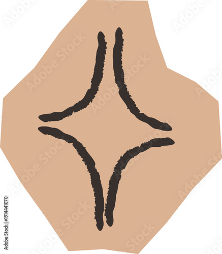 Sparkle Tribal On Cut Out Paper