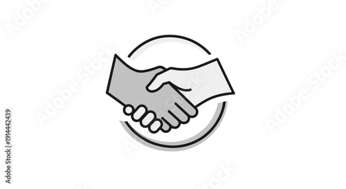 Handshake Icon Symbolizing Partnership Agreement.