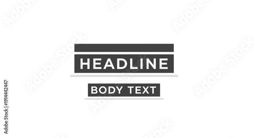 Headline and Body Text Placeholder Template.
