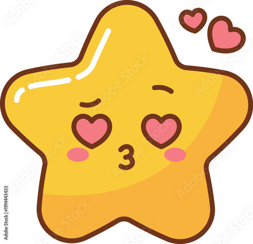 Kawaii Star Blowing Kiss