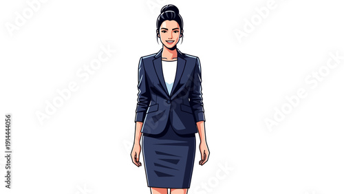 Business Woman in Suit.