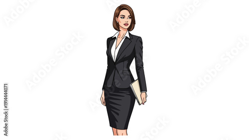 Business Woman in Suit.