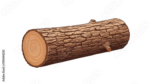 Cut Log of Wood.
