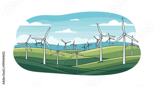 Wind Turbines Renewable Energy.