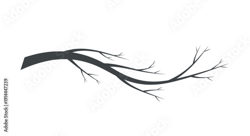 Black Twisted Tree Branch.