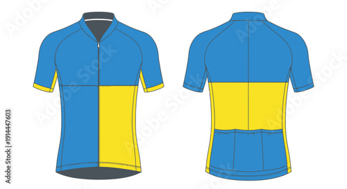 Cycling Jersey Front Back.