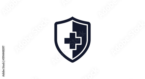 Medical Shield Protection Health Symbol.