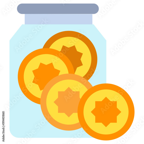 Charity Flat Icon Mini Illustration, Use For Modern Concept, Print, Ui, Ux Kit, Web And App Development. Vector Related To Ramadan, Eid Al-Fitr, Eid Al-Adha And More