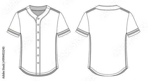 Baseball Shirt Front Back.