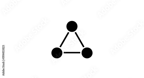 Simple Geometric Shape Triangle Form.