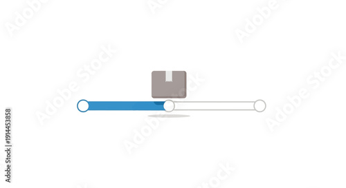 Simple Illustration of a Lock with Shackle.
