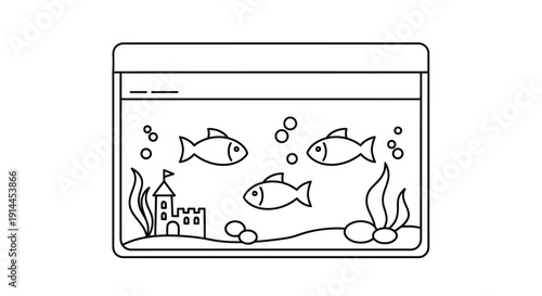 Fish in Aquarium Tank.