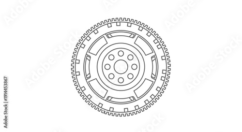 Flywheel Mechanical Component.