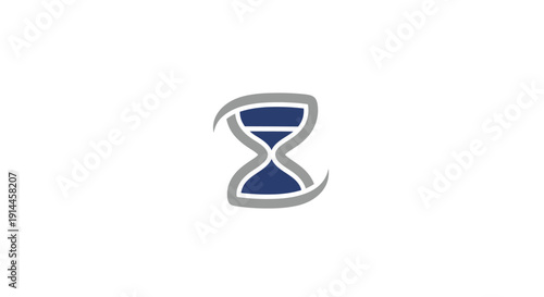 Hourglass timer symbol icon object.