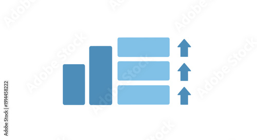 Increasing Business Growth Statistics Graph.