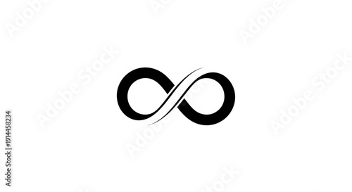 Infinity symbol sign icon shape.