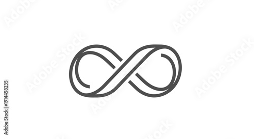 Infinity Symbol Sign Shape Icon.