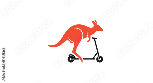 Kangaroo Riding Electric Scooter Vehicle.