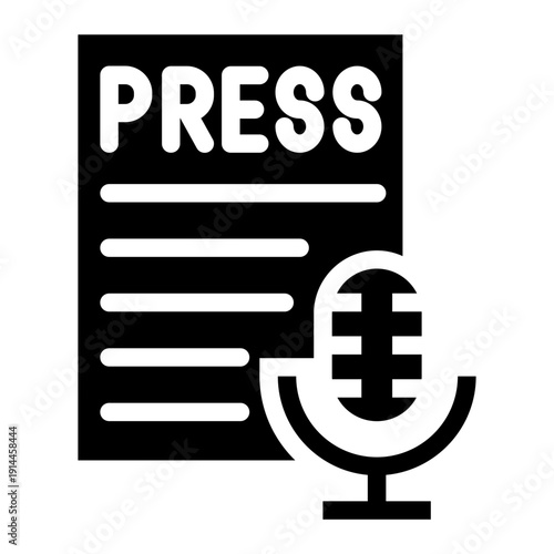 Press Release Solid Icon