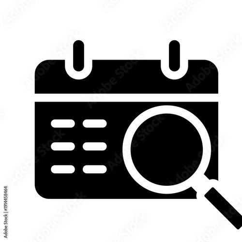 Event Planning Research Solid Icon