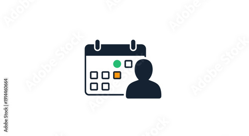 Person looking at a calendar.