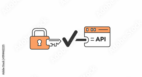 Secure API Authentication with Lock and Key.