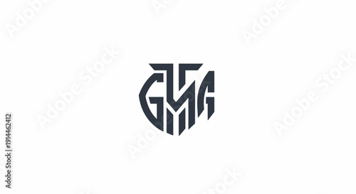 Stylized Monogram Initials Logo Design.