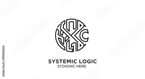 Systemic Logic Brand Identity Symbol Design.