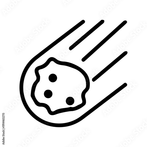 Falling Asteroid Icon