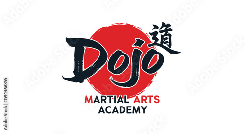 Dojo Martial Arts Academy logo with Japanese character.