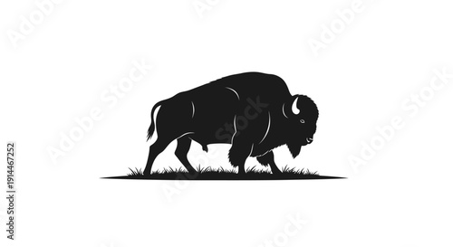 Silhouette of a Dog Walking on Grass at Sunset