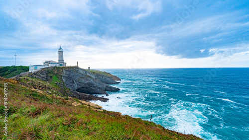 Lighthouse at Cabo Mayor, Santander, Spain