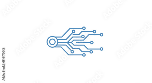 Circuit board design with connections.