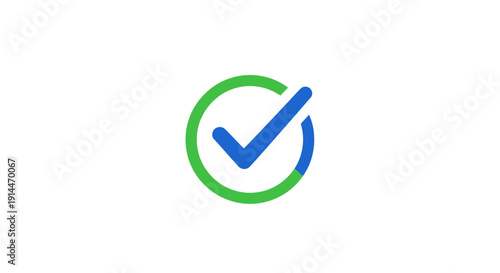 Check mark in green circle icon.