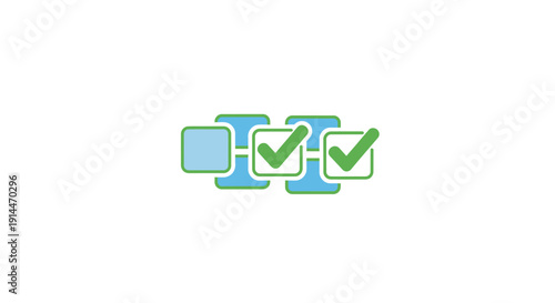 Computer Monitor with Checkmarks on Screen.