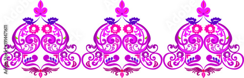 Floral pattern. wood carving pattern