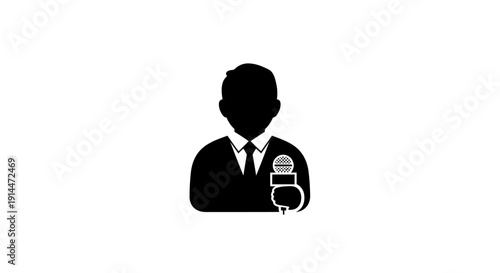 Business Professional Holding Smartphone in Hand