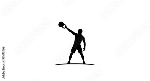 Silhouette of a Person Playing with a Ball